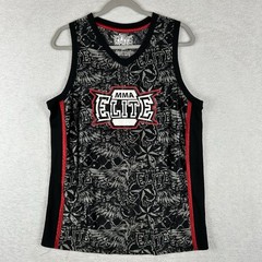 MMA Elite Tank Top Jersey Men M Grunge Graphic Basketball AOP Graphic Fighting