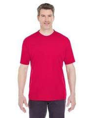 Ultraclub Men’s 8420 Cool & Dry Red Sport Performance Tee Sizes L-2X-5X
