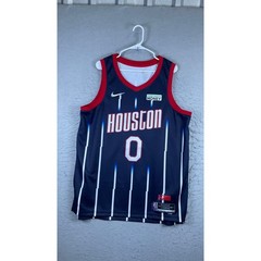 Nike Jalen Green Houston Rockets Jersey Mens 52 XL Blue Excellent City Edition