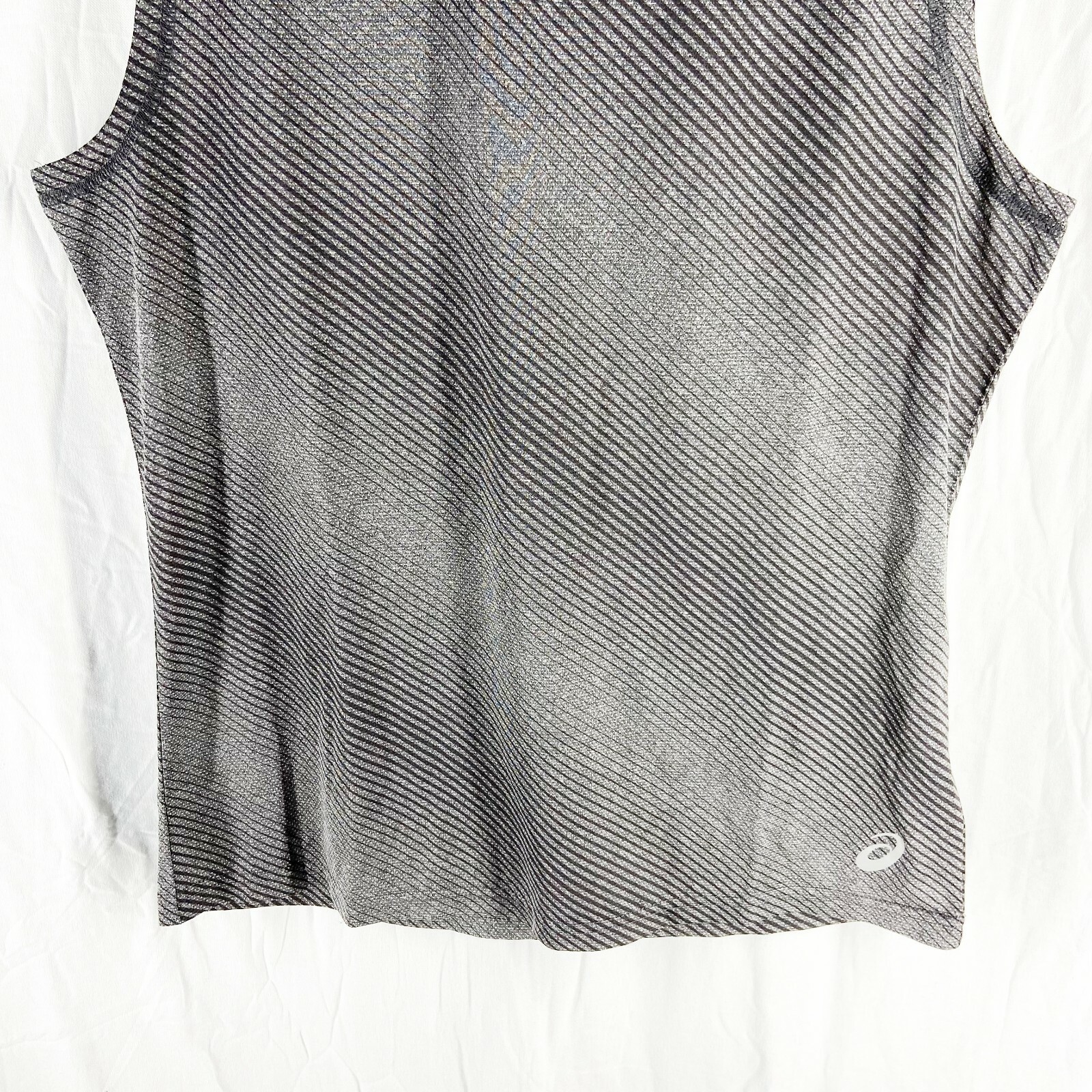 ASICS Mens Dark Gray Reflective Quickdry Training Sleeveless Top gallery