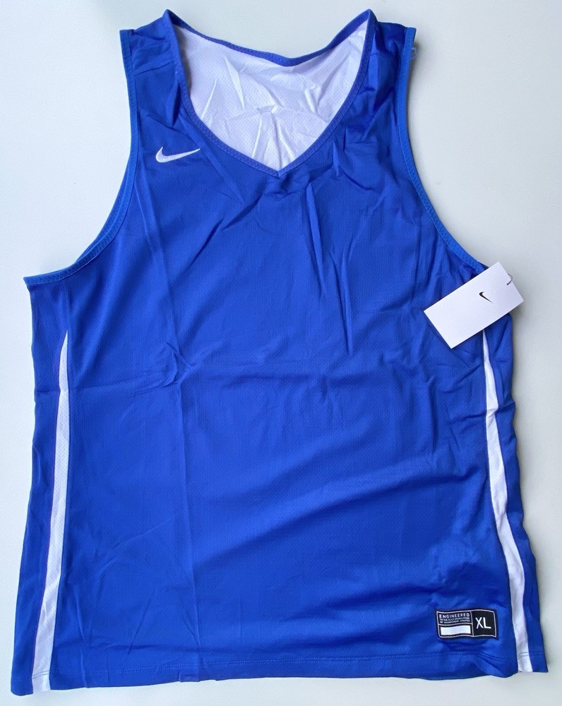 Nike Dri-FIT Basketball Stock Reversible Practice Mens XL Jersey Blue DN5212-494