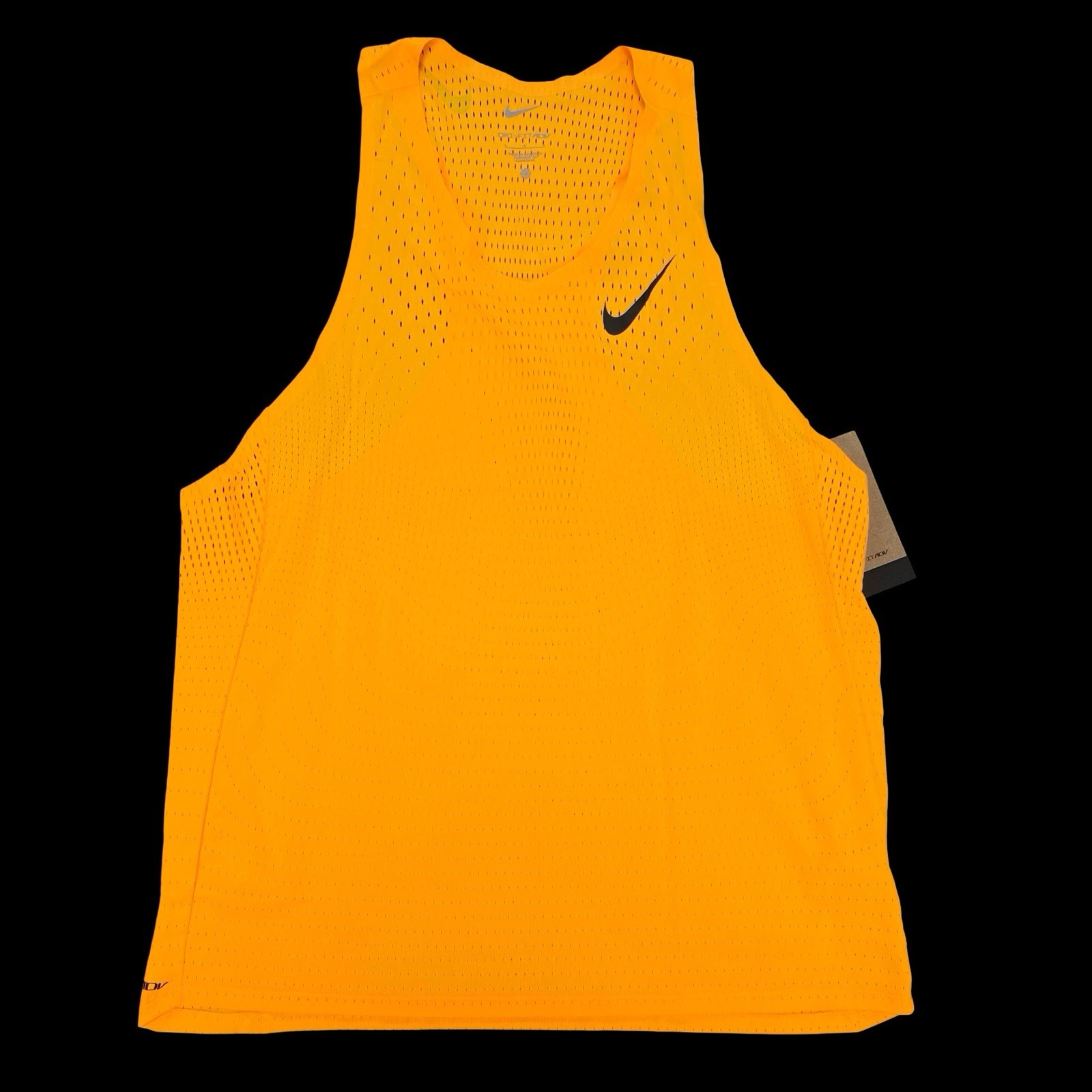 Nike Men's AeroSwift Dri-FIT ADV Running Singlet Size L Laser Orange FN4231-845 gallery