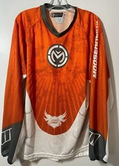 Moose Racing Advanced Racewear Long Sleeve Shirt Men’s L Black/White/Orange