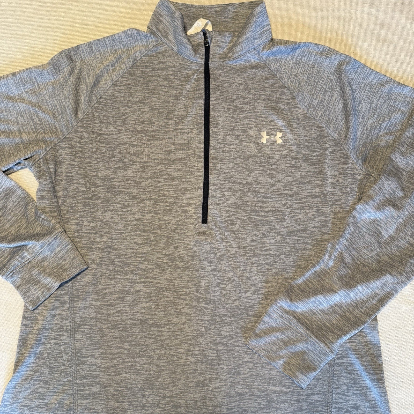 Men's Under Armour Part Zip Gray Athletic Pullover Shirt - XL - Large ? gallery