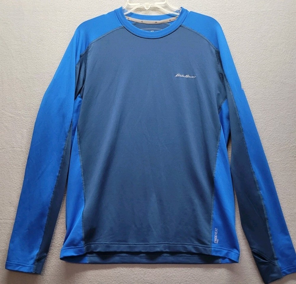 Eddie Bauer First Ascent Shirt Men Large Free Heat Pro Vented Athleisure Sports