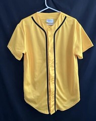 Weiv Los Angeles Jersey Yellow And Black Short Sleeve mens Small.