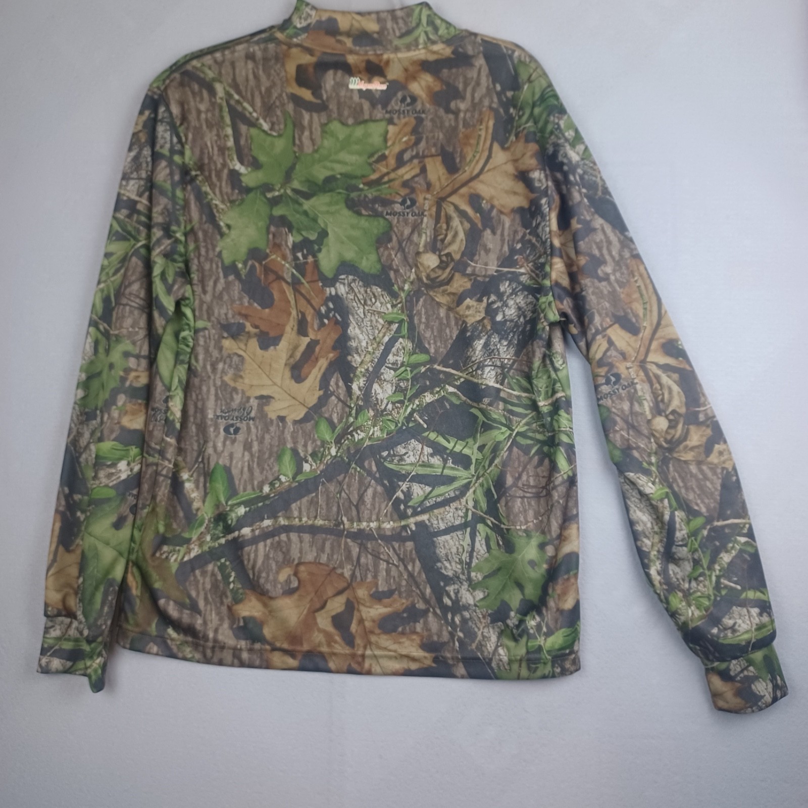 Mossy Oak T shirt Large Camo Long Sleeve Field Staff Vapor Rise gallery