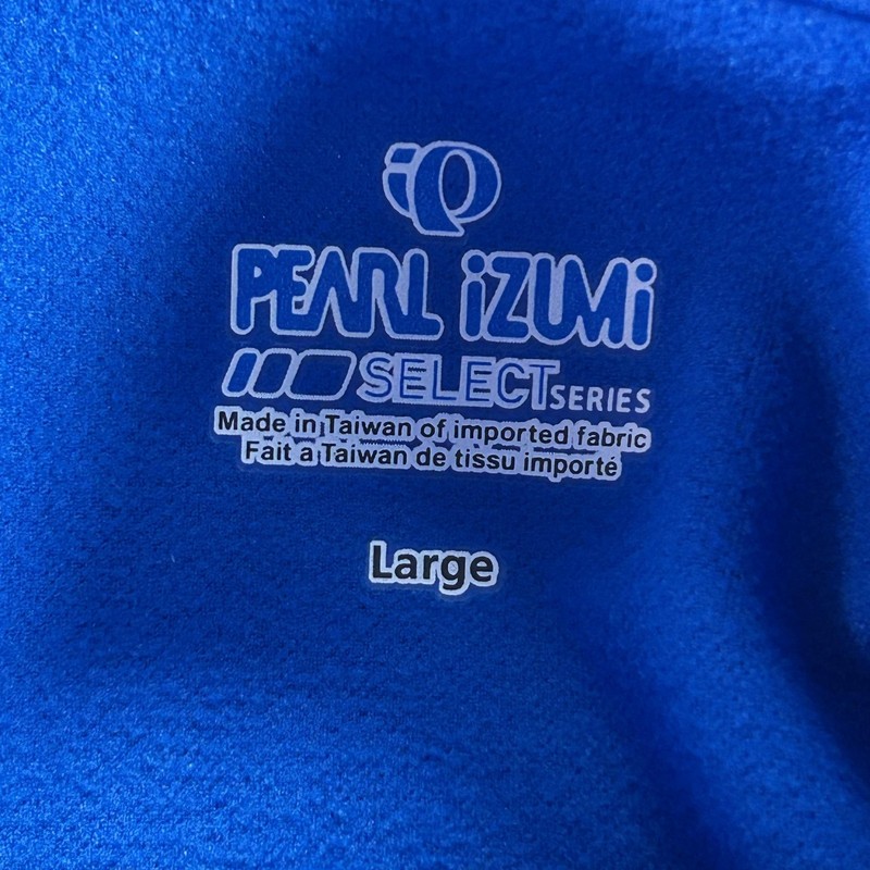 Pearl Izumi Select Jersey Mens Large Blue Fleece Lined Thermal Cycling gallery