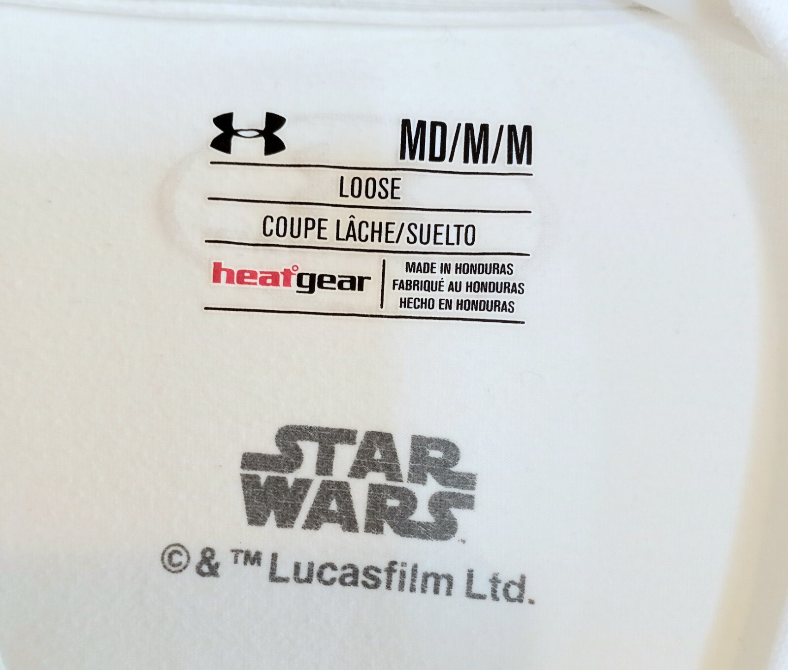 Under Armour MEDIUM Star Wars STORM TROOPER Heat Gear Loose Fit T Shirt gallery