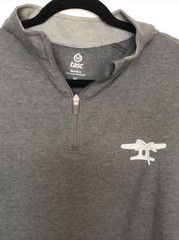 TASC Performance 1/4 Zip Men’s XL Gray Bamboo Blend Athletic Golf Pullover