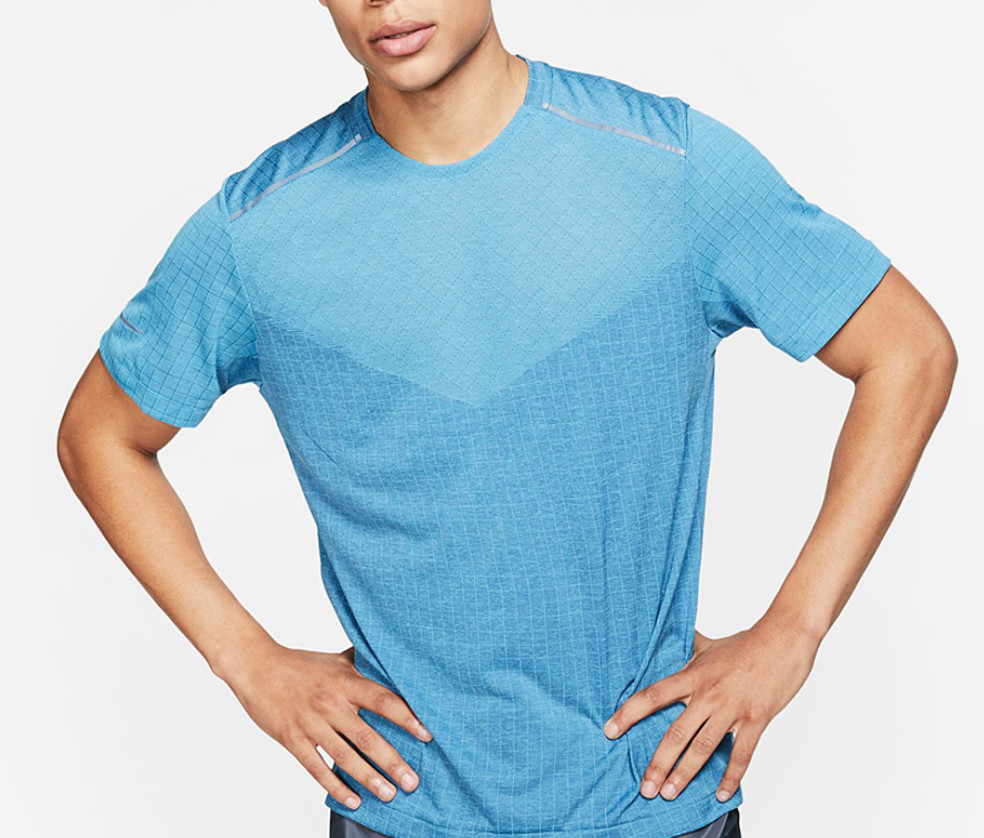 NWT Men's Nike Tech Pack Running Shirt Top Thunderstorm Blue AQ6375-418 SMALL gallery