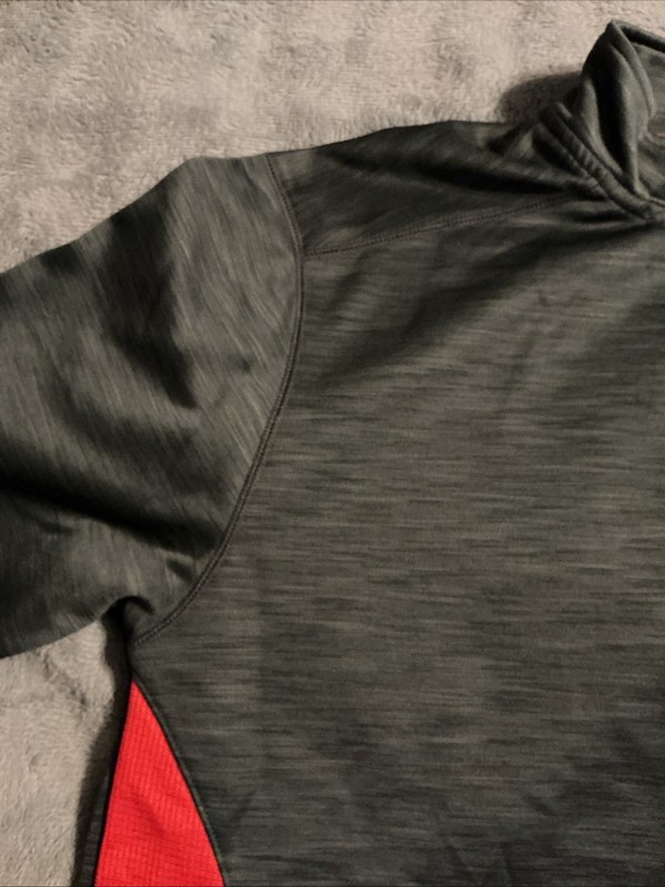 Ohio State Varsity Scarlet & Gray Polyester Quarter Zip Pullover - Size M gallery
