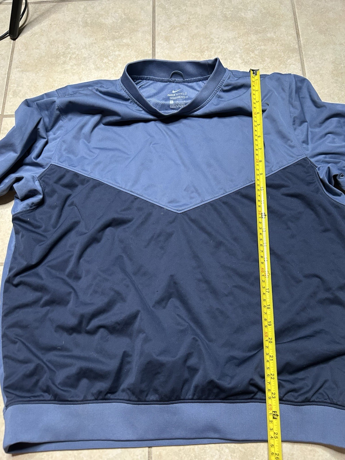 Nike Shield Victory Golf Crew Pullover In Diffused Blue Size L gallery