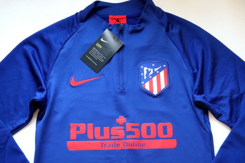 NIKE DRI FIT STRIKE ATLETICO MADRID FOOTBALL DRILL TOP - BLUE AO5187-456 -MEN XS gallery