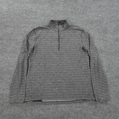 Lululemon Shirt Mens XL Gray Surge Warm 1/2 Zip Knit Performance Run Gym Stretch