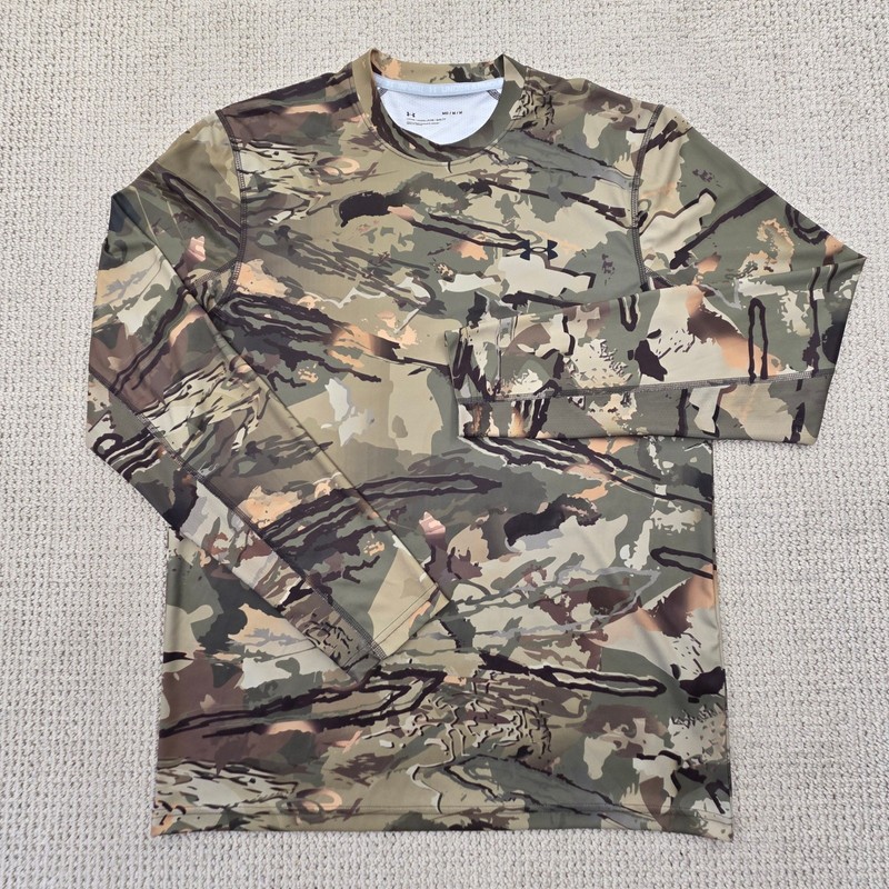 Under Armour Iso-Chill Brush Line Long-Sleeve Camo Shirt 1361308 Mens Medium gallery