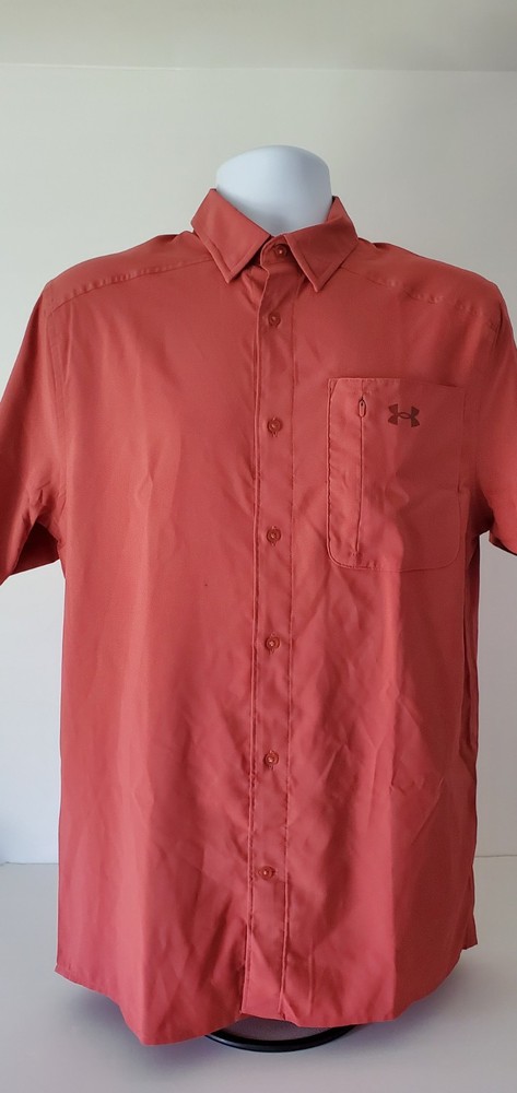 Under Armour Drift Tide 2.0 Fitted Performance Men's Shirt, Sedona Red, Medium