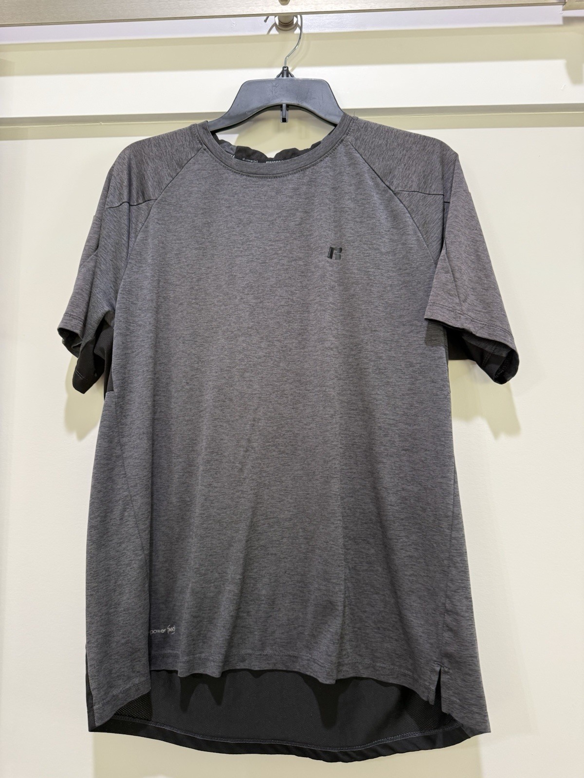 Russell Dri Power Men Shirt Size Large Gray And Black gallery