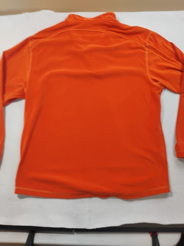 Tommy Bahama Paradise Tech 1/4 Zip Pullover Mens Fleece Sweater Orange Velour XL gallery