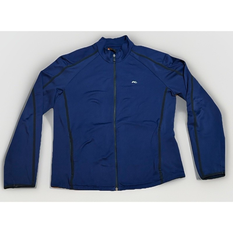 Kjus Blue Full Zip Athletic Jacket large Stretch Performance Golf Running gallery