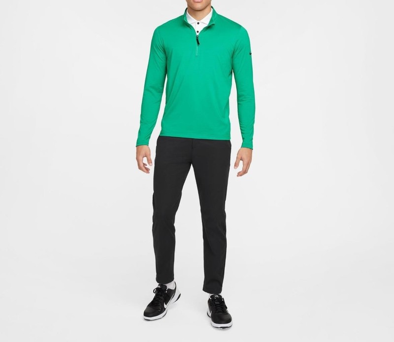 NEW NIKE GOLF VICTORY HALF-ZIP PULLOVER TOP STADIUM GREEN/BLACK FD5837-324 LARGE gallery