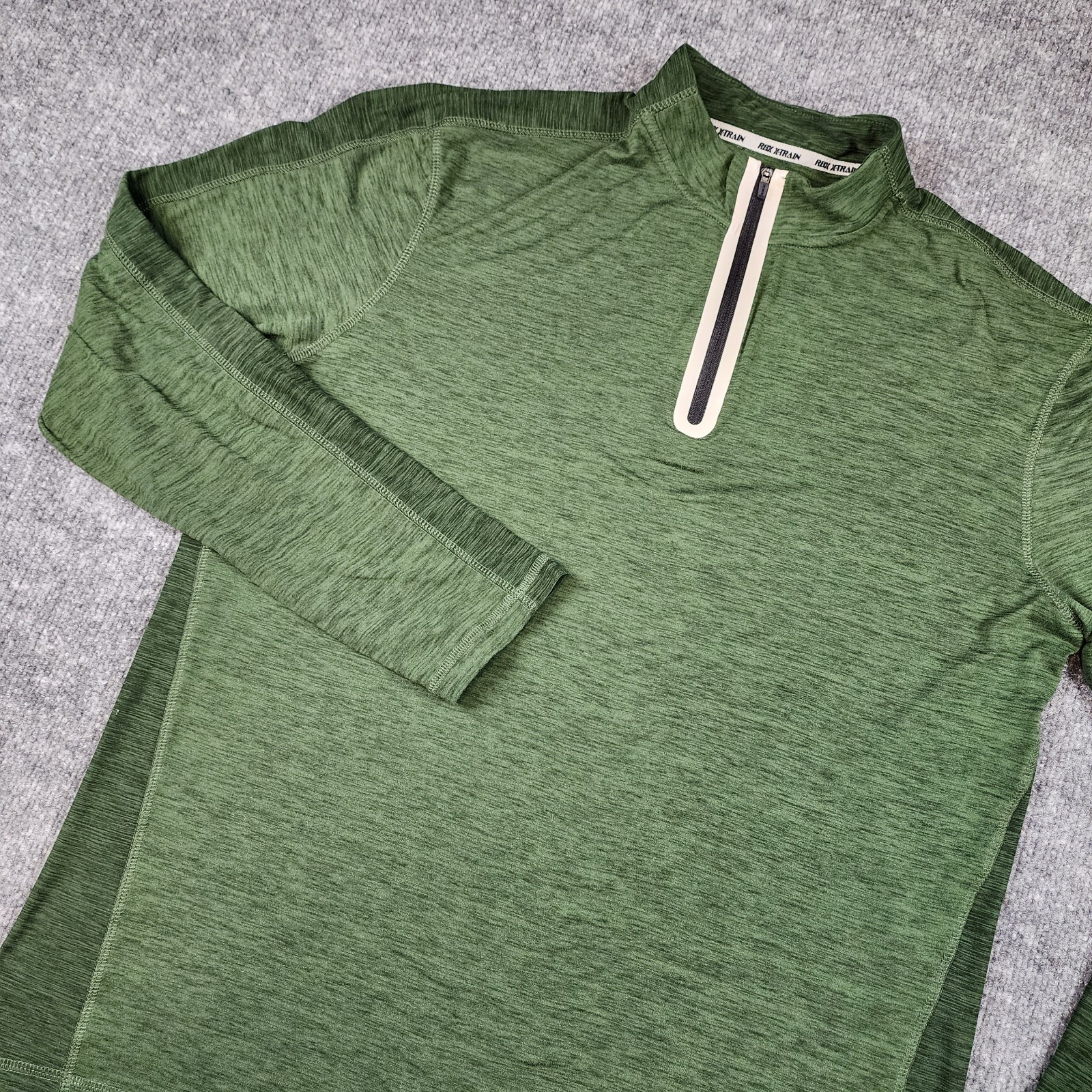 RBX X-Train Performance men's long sleeve 1/4 zip shirt olive gallery
