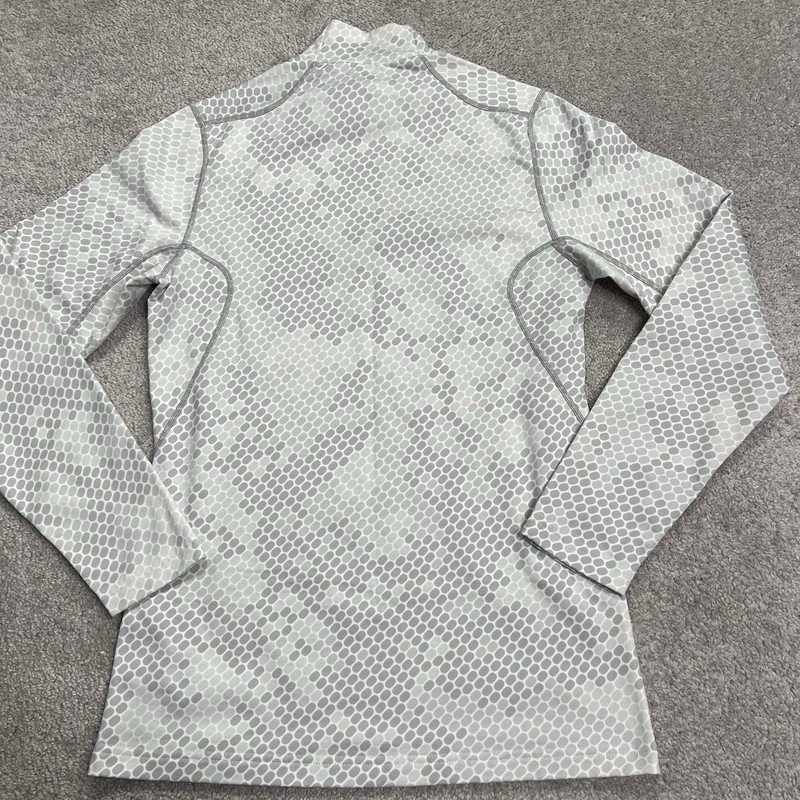 Nike Pro Combat Shirt Men Small Dri-Fit Long Sleeve Fitted Active White Hex Camo gallery