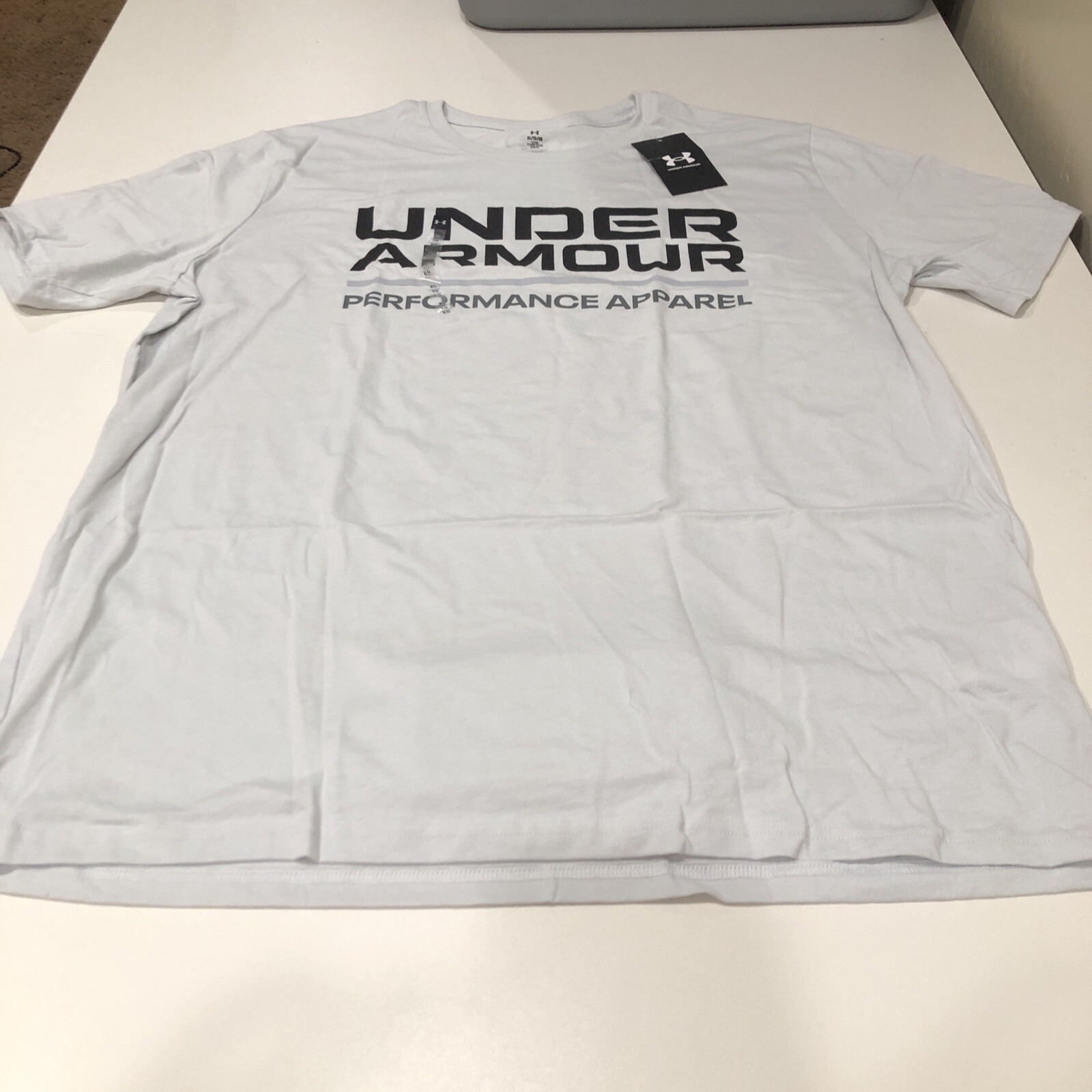 Under Armour Men's Wordmark Short Sleeve T-Shirt Grey XL gallery