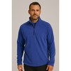 Brooks Running Blue Micro Tech Fleece 1/4 Zip Pullover Athletic Shirt Size Small gallery