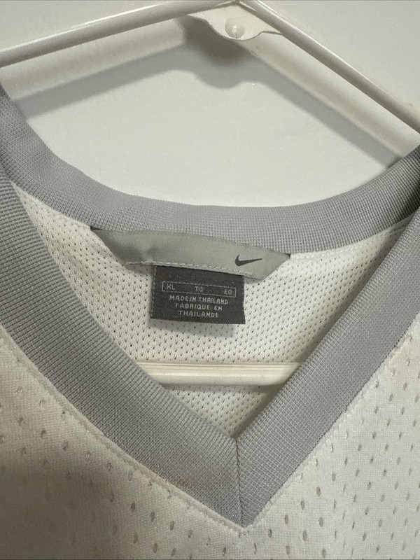 Nike Basketball Jersey Men’s XL White Y2K Vintage Jordan #20 Rare Screen Print gallery