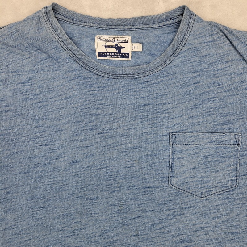 Reliance Garments Shirt Mens Large Basic Pocket Tee USA Made Short Sleeve Adult gallery