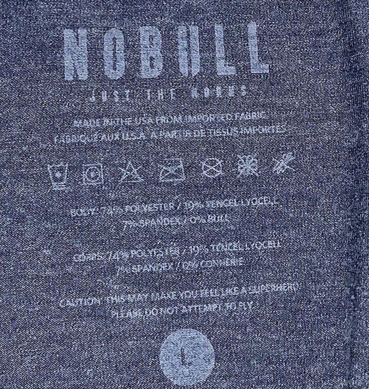 NOBULL Mens Super Soft Workout Tee Size Large Blue Athletic Training Gym gallery
