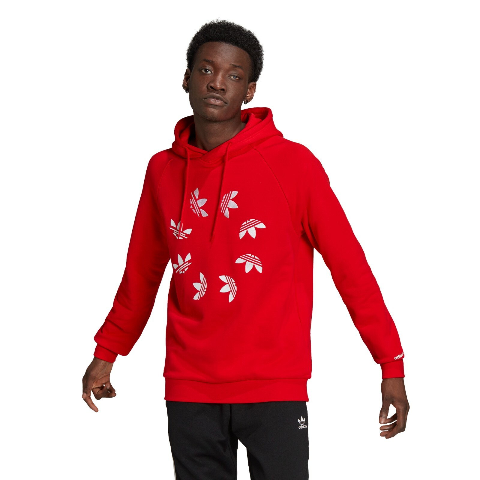 Adidas Originals Adicolor Shattered Trefoil Men's Hoodie (Red/White) H62501 gallery