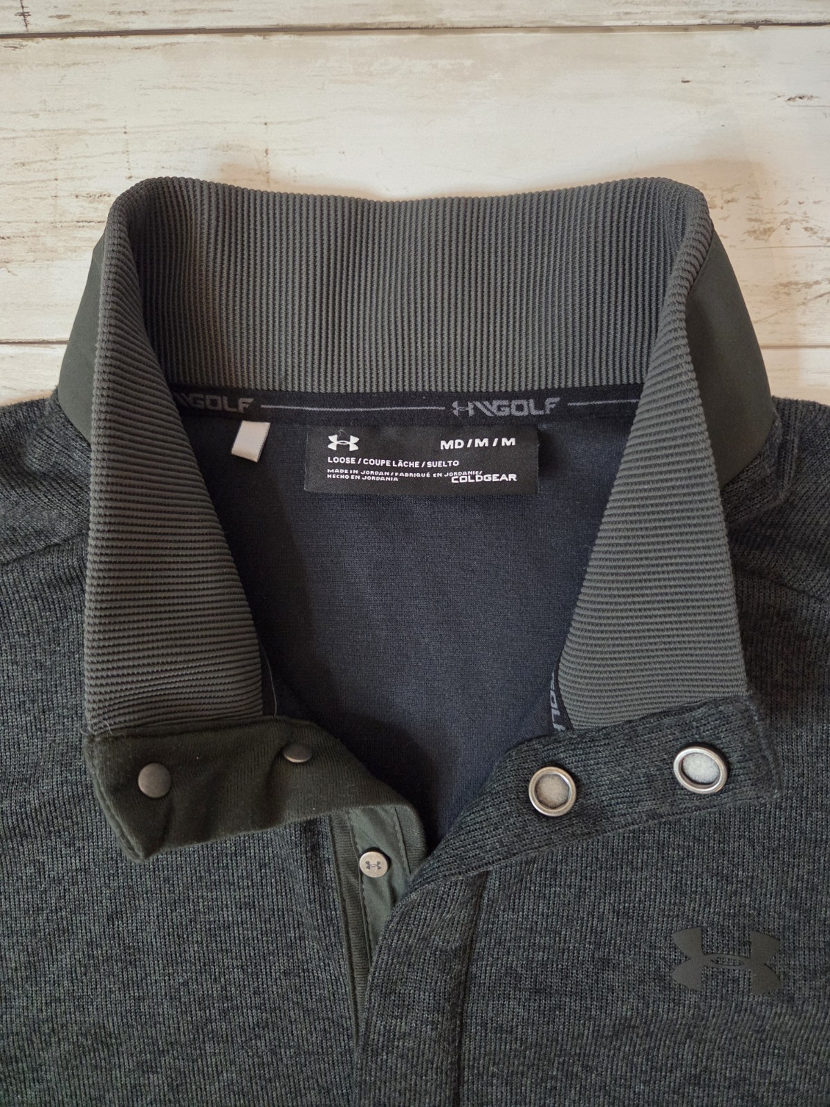 UNDER ARMOUR MENS GREEN SWEATER SZ M gallery