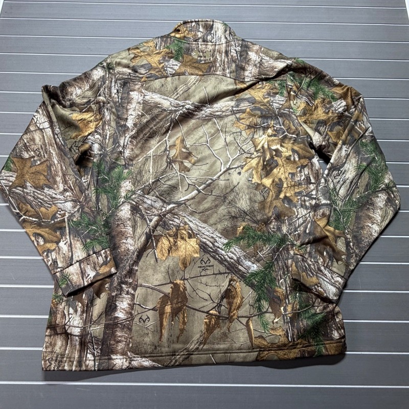 Under Armour ColdGear Realtree Xtra Camo 1/4 Zip Pullover Mens 2XL NEW gallery