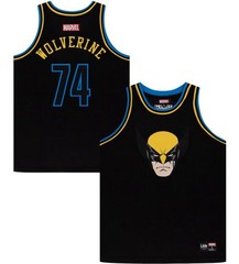 NWT Wolverine Marvel Lids Blackout Basketball Jersey Mens SIZE SMALL Avengers