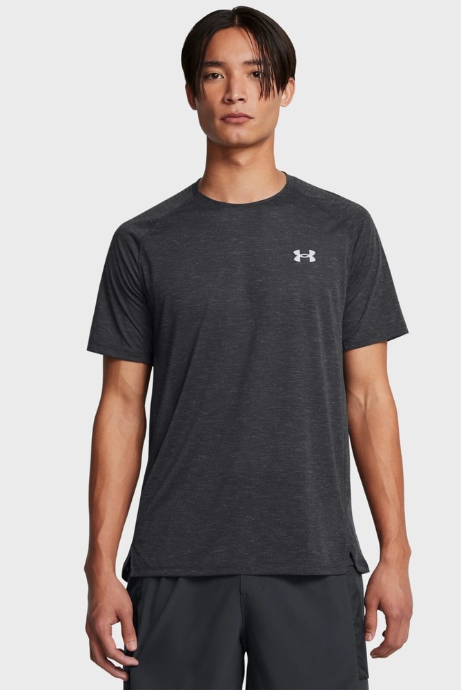 $55 NWT Under Armour Trail Run Short Sleeve T-Shirt Dark Gray Small 1383239-016