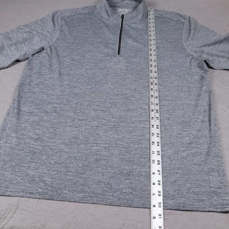 Masters Tech Active 1/4 Zip Pullover Mens XL Gray Golf Lightweight Stretch Top gallery
