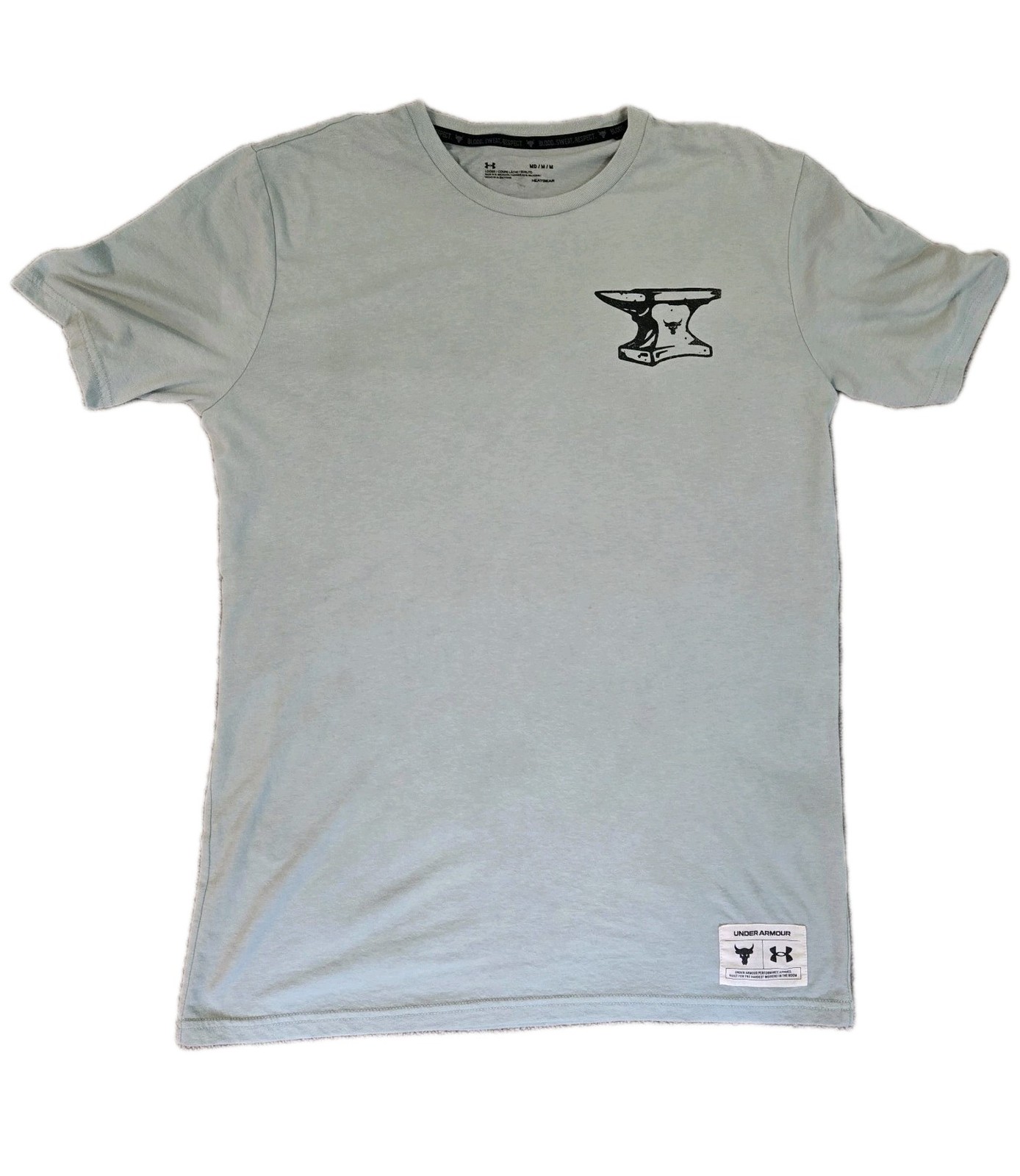 Under Armour Project Rock Iron Paradise Wrecking Crew T-Shirt Gray Mens MD gallery