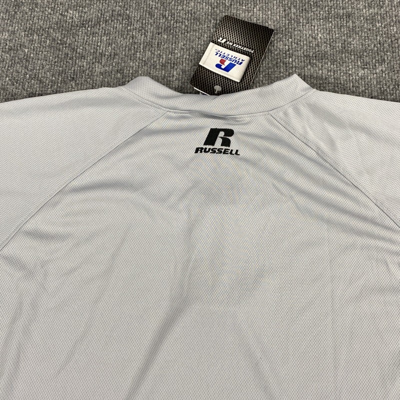 Russell Athletic Mens Two Button Placket Baseball Practice Jersey Grey Size XL gallery