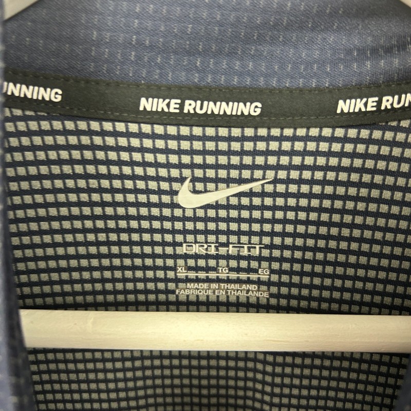 Nike Jacket Mens XL Blue Dri Fit Running Pacer Future 1/4 Zip Running Top Gym gallery