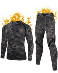 Men’s Thermal Top and Bottom Set Underwear Long Johns Base Layer with Soft Fl…