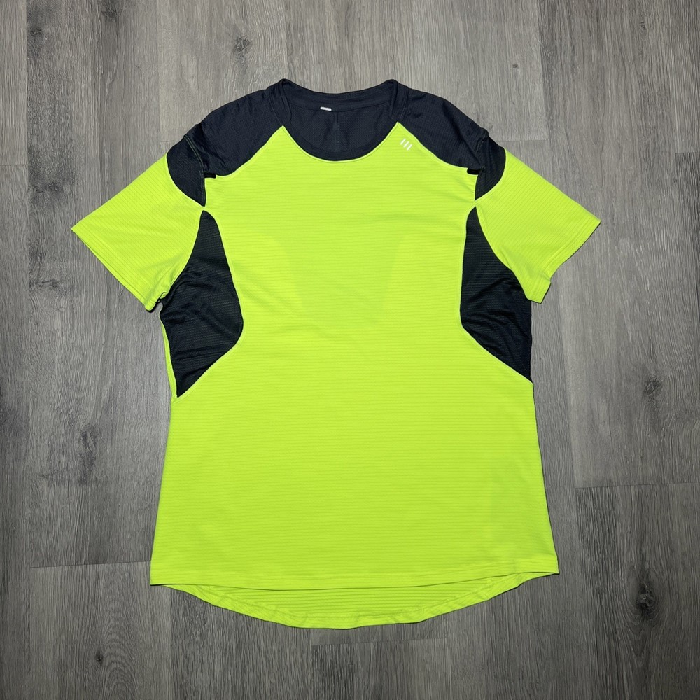 Lululemon Mens XL Metal Vent Tech Stretch Performance Running High Visibility