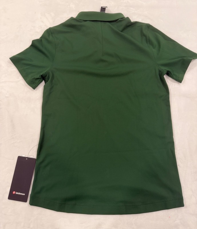 Lululemon Mens ShowZero SlimFit Polo Shirt Sz Medium Ivy Green IVYG gallery