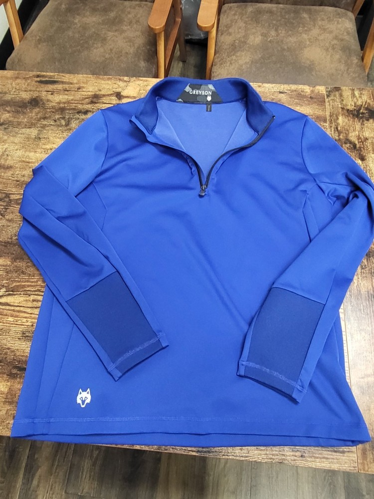 GREYSON Sequoia Golf Wolf Quarter Zip Performance Lightweight Men's L