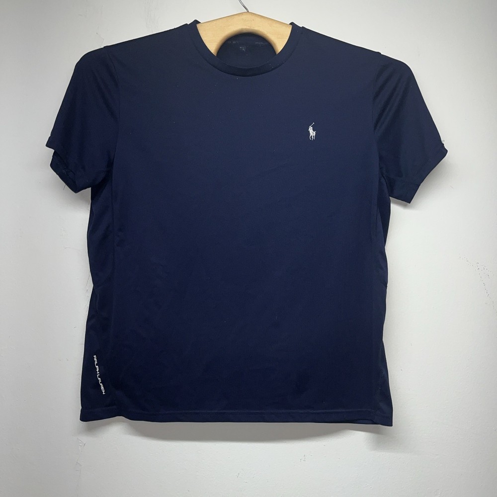 Polo Ralph Lauren Performance Jersey Tee Mens Large Navy Blue Activewear Large