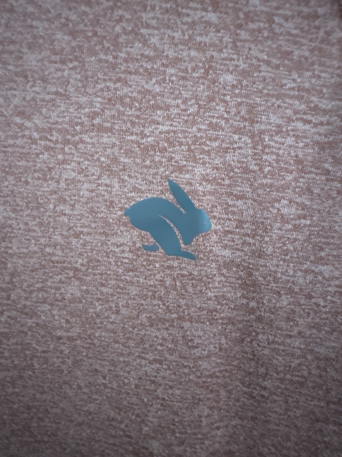 Rabbit quarter zip pullover rust heather long sleeve mens large gallery