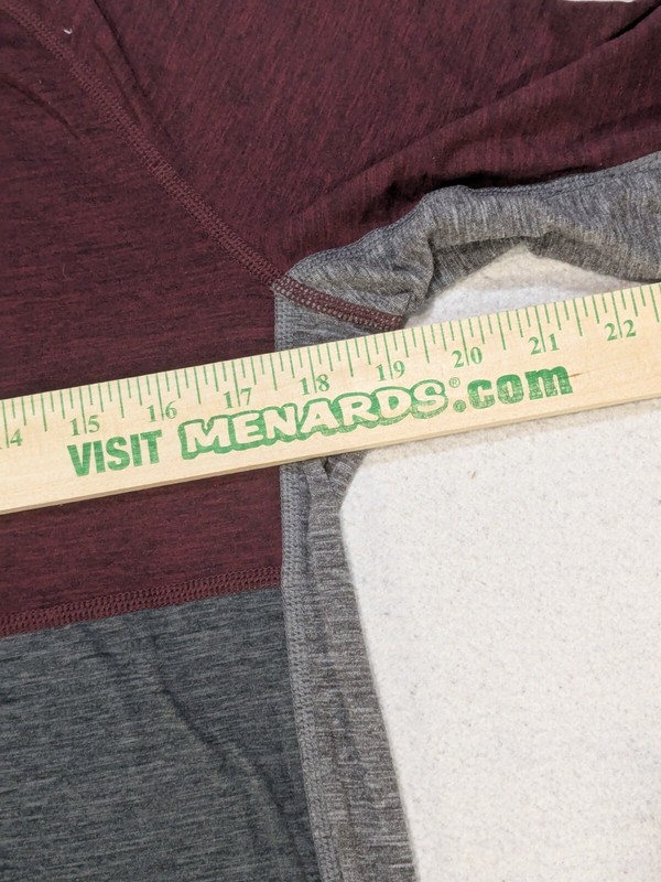 American Eagle Outfitters Flex Performance Long Sleeve Shirt XS Red Gray Running gallery