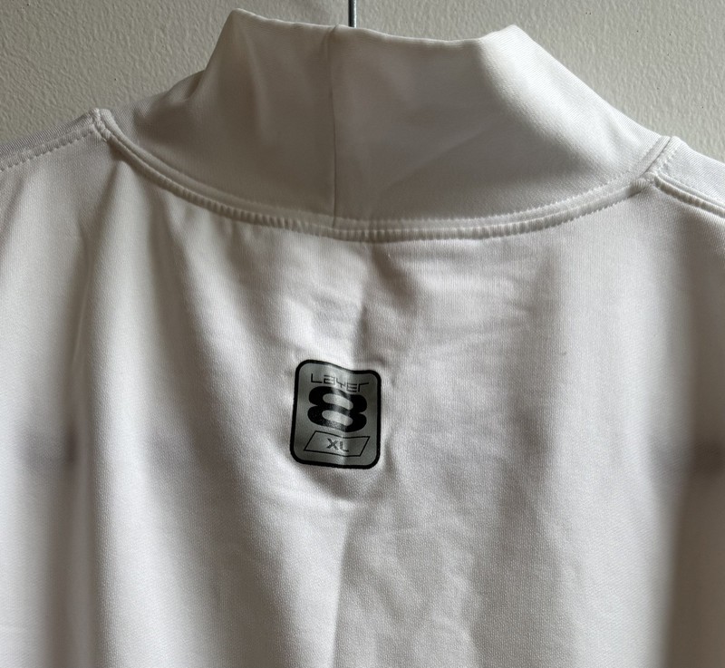Layer 8 Performance White Mock T-neck Shirt – Men - XL but more like M gallery