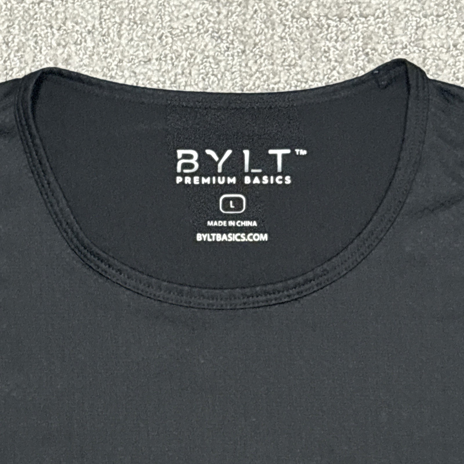 BYLT Men’s Premium Basics Drop-Cut Long Sleeve Shirt Size Large gallery